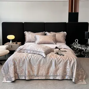 Water Washed Modal Ice Silk Jacquard Summer Quilt, Cool and Comfortable, Breathable Moisture-Wicking, All Seasons Use