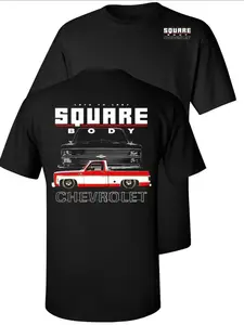 1973-1987 Chevy Square Body T-Shirt, Pickup Truck Graphic Tee, Retro Muscle Car For Chevrolet Lovers, Gift For Him