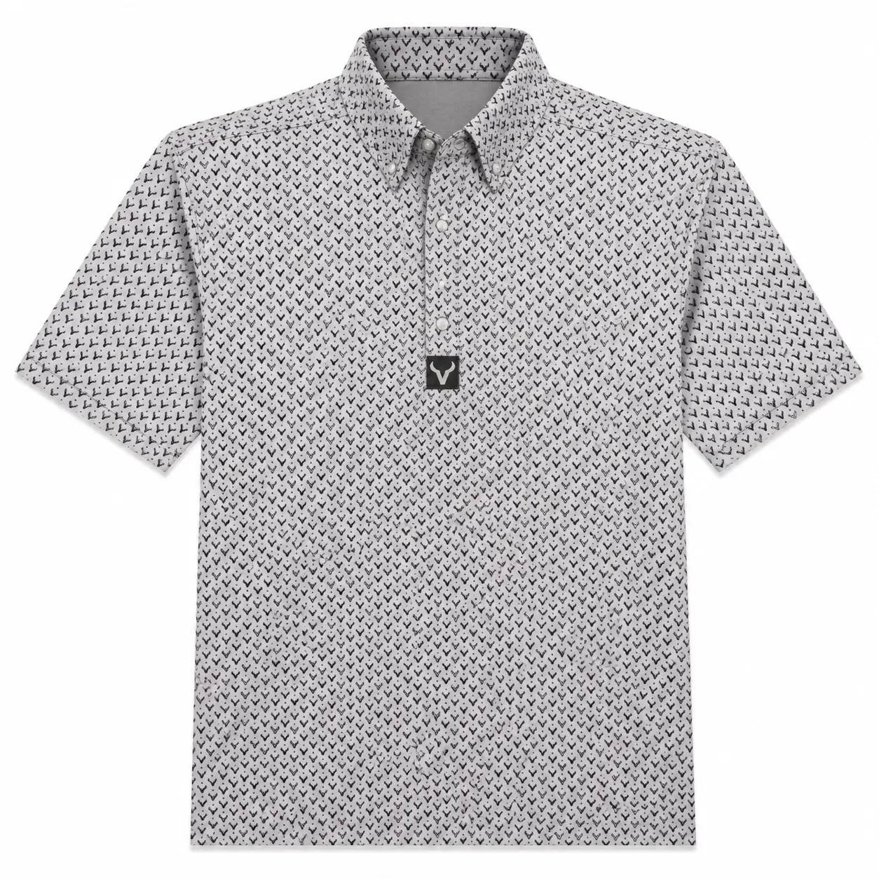 VEZIL Men's Premium Pique Polo Shirt Icon - Silver