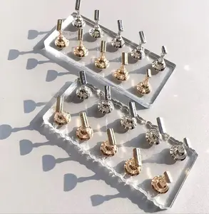 Transparent Acrylic Nail Art Practice Stand