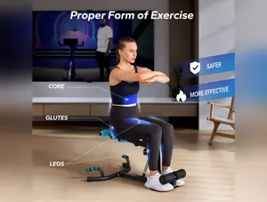 MERACH Deep Squat Machine, Adjustable Glutes Trainer Machine, Core Leg Push Up Workout Machine For Home Gym