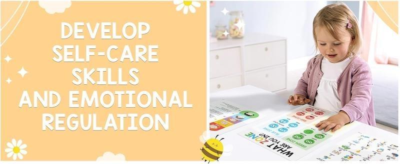 12Pcs Calming Emotions Posters(10x14),ESL Emotions Chart For Kids,Calm Down Corner Supplies,Classroom & Therapy Office Decor,Visual Learning To Boost EQ,For Preschool Elementary Homeschool,Cute Children's Day Gift,Ideal For Preschool Homeschool Counselor