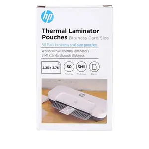 HP 50-pack 2.25" x 3.75" Business Card Laminator Pouches HP 50-pack 2.25" x 3.75" Business Card Laminator Pouches