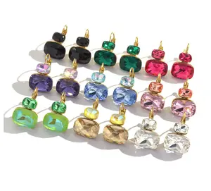 E87 Fashion Crystal Candy Stud Earrings French Earrings!