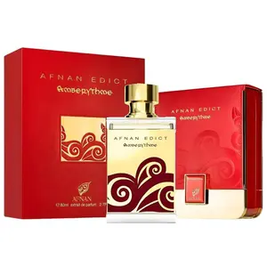 Afnan Edict Amberythme for Unisex Extrait de Parfum Spray, 2.7 Ounce