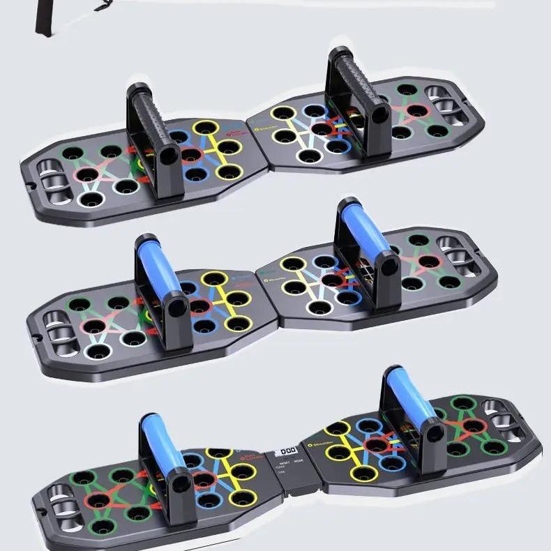 Multifunctional Push Up Trainer Board - Enhance Chest Muscle Strength Boost Home & Gym Workout Efficiency Ergonomic Design for Comfortable Exercise with Colorful Dots