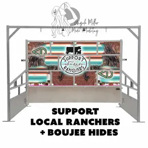 Cattle Tarp Backdrop. Stock Designs. Cattle Livestock Jackpot Pen Banner