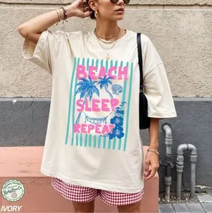 [Sale Up To 50%] Comfort Colors® Summer Vibes Shirt, Beach Shirt, Beach Lover Gift, Trendy Summer Graphic Tee, Sunset Shirt, Vacation Shirt, Travel Tee, Graphic Streetwear T-shirt