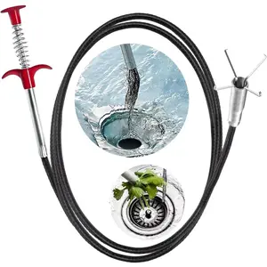 118 Inch Drain Cleaning Tool Set, Ideal for Kitchen Sink & Bathroom Tub Drains, Efficient Clog Removal Solution, Durable Design, Drain Clog Remover