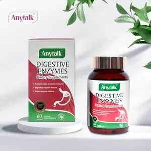 Anytalk-Anytalk Digestive Enzyme Capsules-60 Capsules Gastrointestinal digestion Gummy supplement Fitness Edible Dietary Healthcare