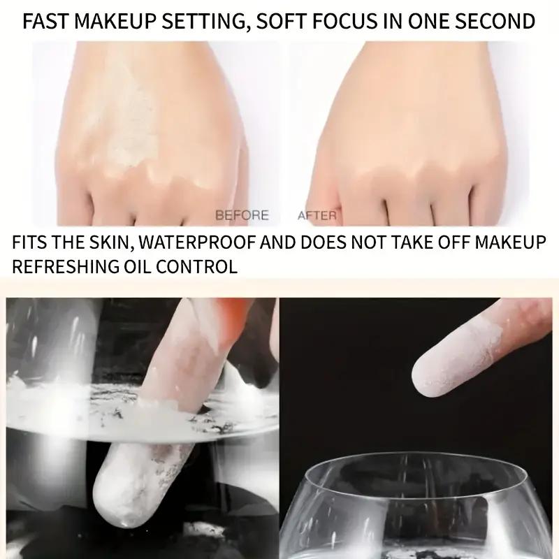 VERONNI  Long-Lasting Oil-Control Loose Powder Natural Bronze Translucent Matte Setting Powder with Foundation Brush for Perfect Base Makeup Lightweight