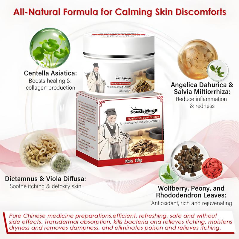 All-Natural Soothing Cream for Eczema & Psoriasis – Herbal Relief for Dry, Itchy, Sensitive Skin , Anti-Bacterial Skin Defense - Relieves Dry and Tight Skin, Soothing Skin,Hydrating