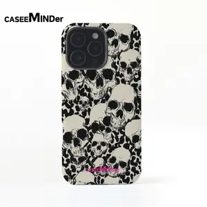 CASEEMINDer Cases - PINK SKULL & LEOPARD Series| Phone Cases for iPhone 16 15 14 13 12 11| Accessories Durable Protection  (TPU+PC)| Smartphone Camo Design