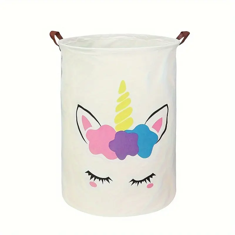 [Unicorn Laundry Basket] 1pc Unicorn Hamper, Collapsible Laundry Basket - Unicorn Room Decor, Gift Baskets, Box, Bedroom, Laundry Baskets