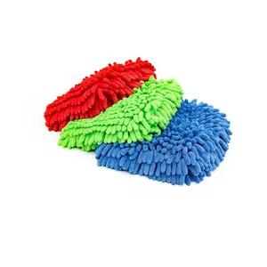 The Rag Company - Premium Chenille Microfiber Wash Mitts - Perfect for Car Washing and Detailing; Scratch-Free,Double-Sided, Plush, and Absorbent