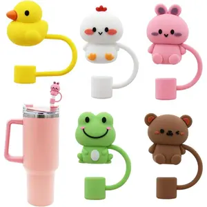 5Pcs Stanley Straw Cover Silicone Straw Topper