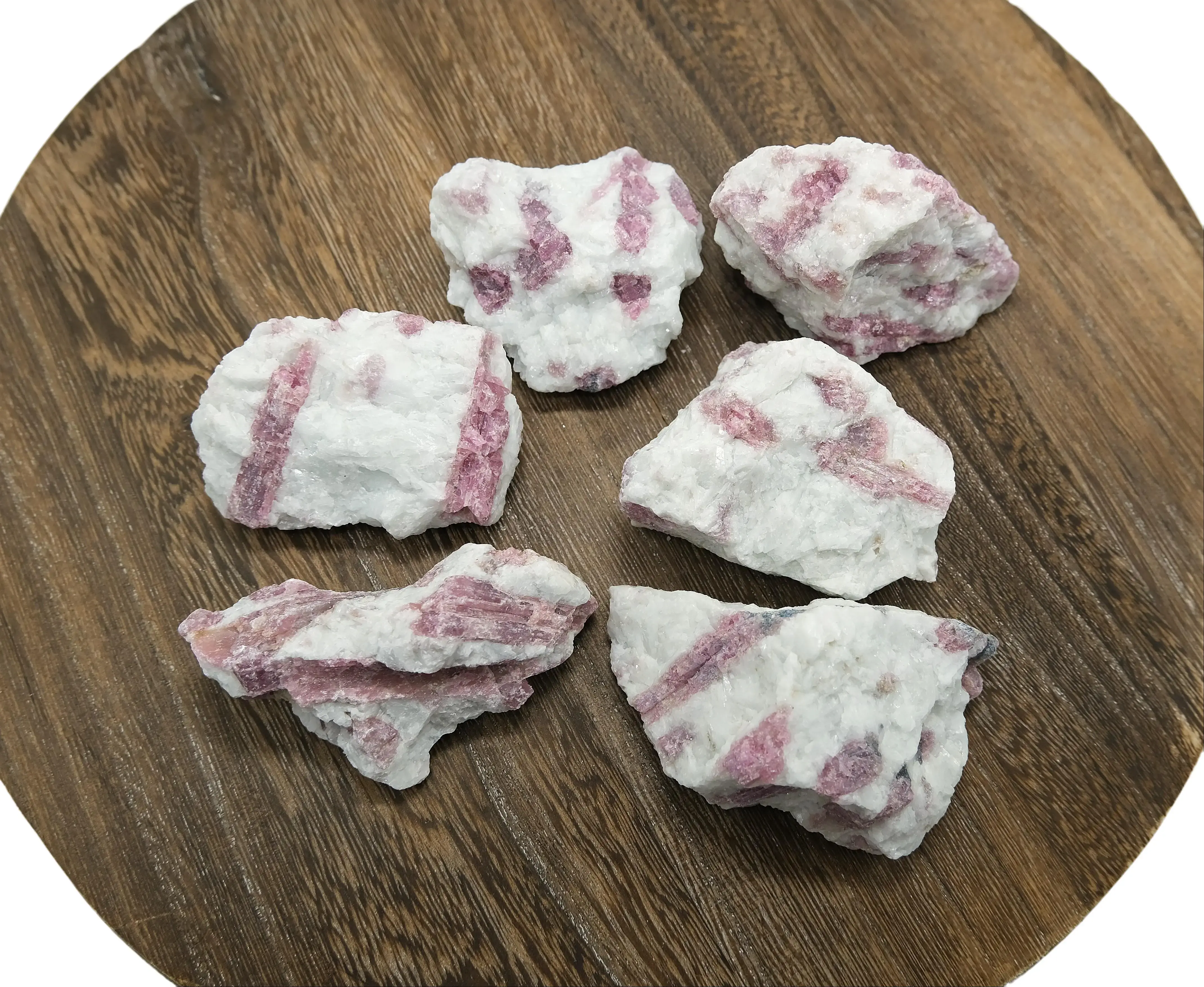 Raw Pink Tourmaline With Quartz AA | Ethically Sourced From Brazil Emotional Release Emotional Healing