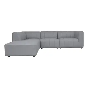 Moe's Home Collection Lyric Dream Grey Modular Left Facing Sectional