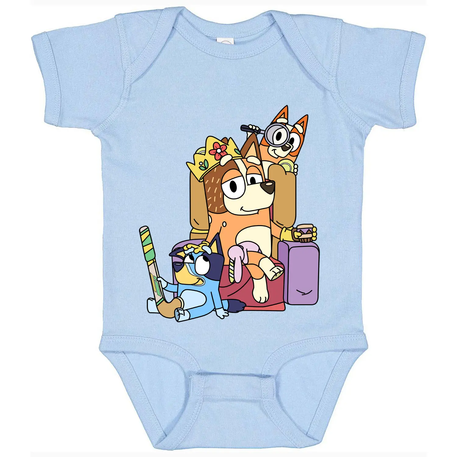 Bluey Mum Life Cute Bluey Mommy Birthday Baby & Toddler Baby Rib Bodysuit Soft, Comfortable Cotton, Snap Closure, CPSIA Compliant