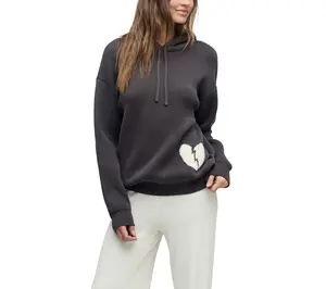 Barefoot Dreams CozyChic Cotton Heart Breaker Hoodie