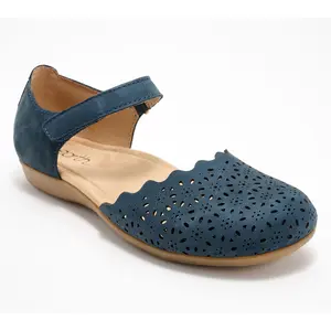 Earth Leather Perforated Mary-Janes - Brynn