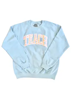 Daisy Daze Custom Appliqué Embroidered Sweatshirt