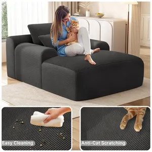 【2 Packages Shipping】Yomsum Boneless Couch+Cover Set for living Room Furniture Soft Comfortable Protector 505