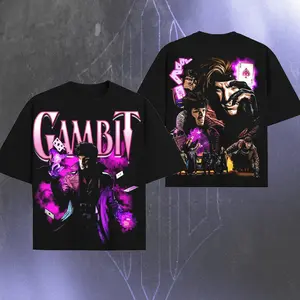 Remy LeBeau "GGambit" - Heroes MMCU Edition Double Printed Oversize Lightweight TV series Vintage Graphic Design Top Cotton Comic Movie Superheroes Streetwear T-Shirt Clothes Menswear Womenswear.
