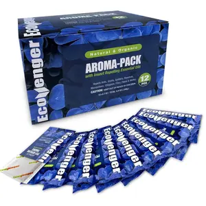 EcoVenger Pest Control Aroma Sachets 12-Pack Pouches, Natural Insect Repellent, Moths, Mosquitoes, Spiders, Roaches, Lasting Deterrence, Peppermint/Cedar/Lemongrass