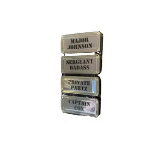 Military Rank Name Badges