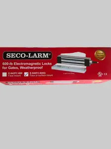 SECO-LARM 600-lb Electromagnetic Lock – Weatherproof Outdoor Magnetic Gate Lock