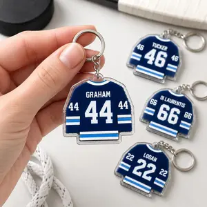 4 Ops (NOT COMBO 4) Off-Campus Lover Acrylic Keychain, Garrett Graham, Dean Di Laurentis, John Tucker, John Logan, Hockey Jersey  Bag Charm