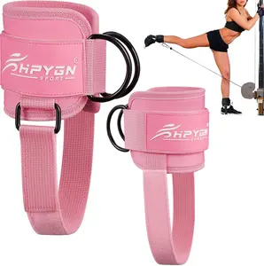 Ankle Strap for Cable Machine, Padded Ankle Straps for Cable Machine Kickbacks, Glute Workouts, Leg Extensions, Curls, Booty Hip Abductors Exercise, Adjustable Comfort Ankle Cuff for Gym,Best Valentine's Day Gifts