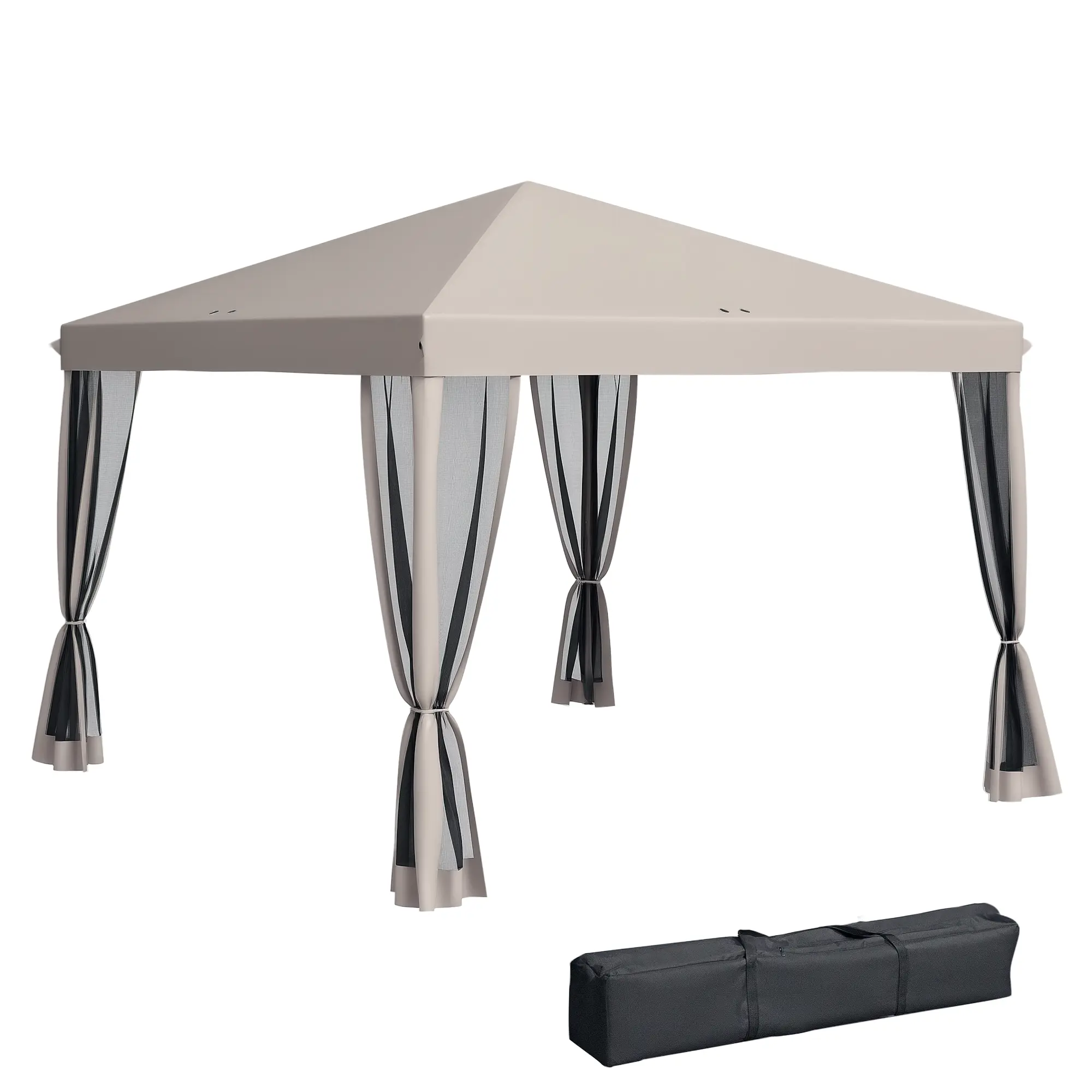 Beige, 116.25" L x 116.25" W x 102.25" H