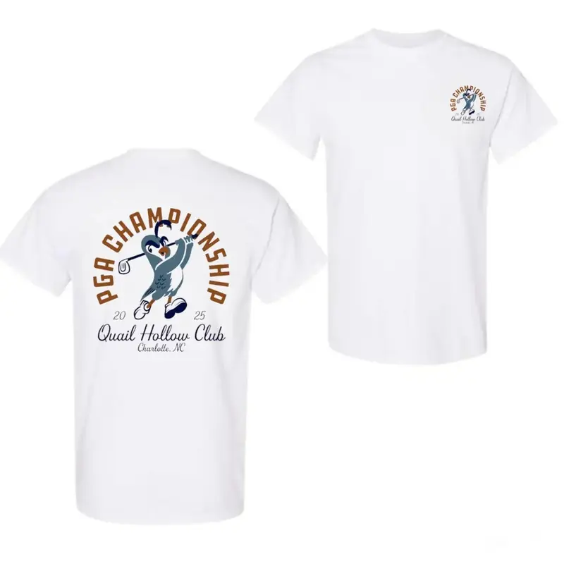 PGA Championship Quail Hollow Club Charlotte NC 2025 Golf 2 Side Shirt, Tee for Golfers & Fans, Graphic Shirt for Men, Perfect Father’s Day Gift Sport #   Cotton T-shirt #   Graphic T-shirt #   Men's T-shirt #   Casual Streetwear Top