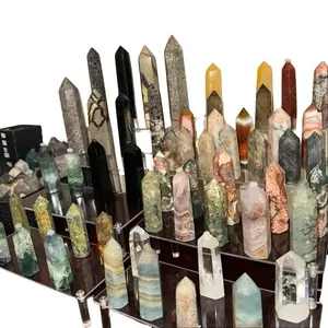 Natural Crystal Towers - High-Quality, UV-Reactive Crystals for Home and Office Decor
