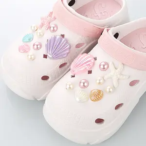 18pcs Shoe Charms set starfish shells handmade Cave Shoe Buckle DIY Accessories pin charm Charms Cute Designer DIY Shoe Accessories Decoration Jewels Party Favors clog