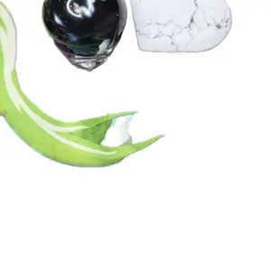 Howlite Heart & Orca Agate Sphere