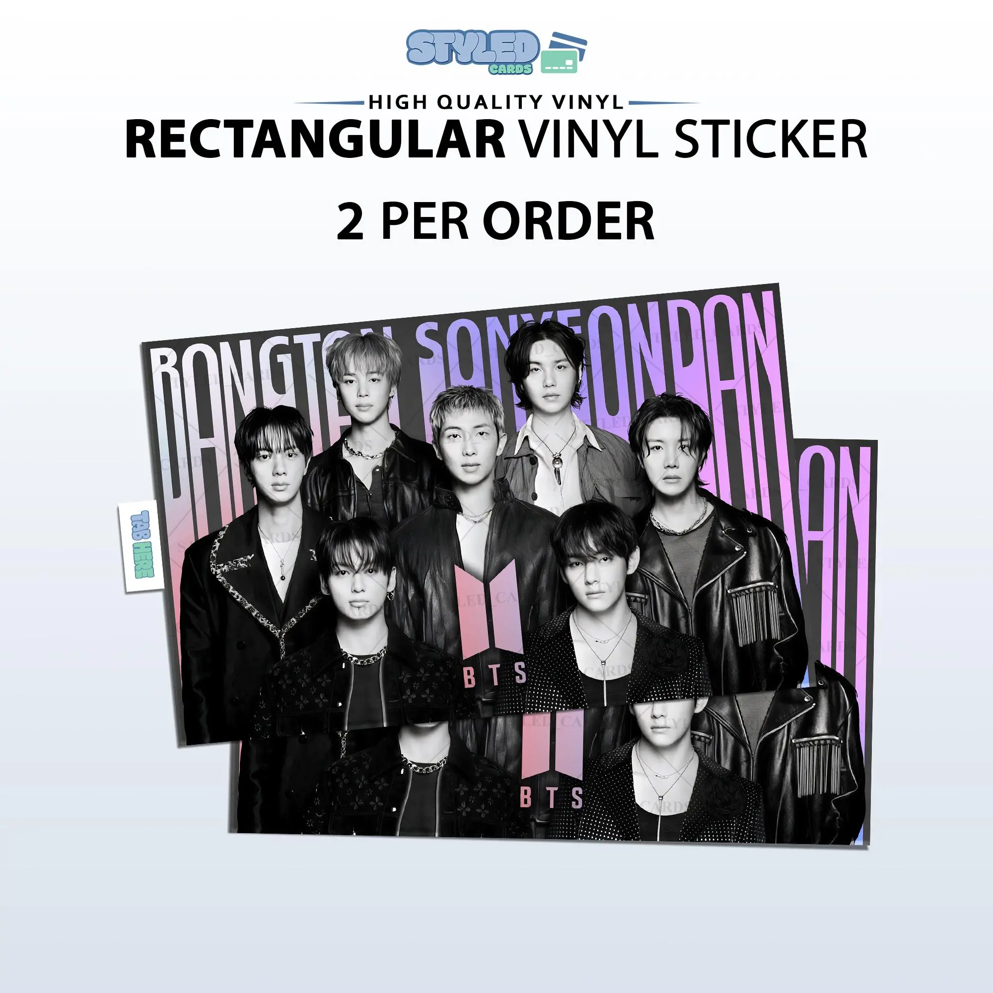 purple B.T.S card small chip