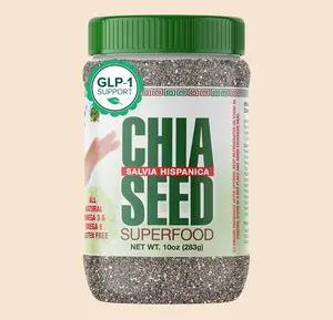 Sanar Naturals Chia Seeds Omega-3 Protein Fiber Supplement for Healthy Diet Keto Paleo Friendly Vegan Non-GMO Gluten Free 10 oz