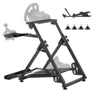 VEVOR Racing Wheel Stand, Adjustable & Foldable Simulator Stand for Logitech G923 G920 G29 G27, Thrustmaster T300RS TX F458 T500RS T3PA-PRO(F1/GT) Gaming Cockpit,Pedals Simulator NOT Included