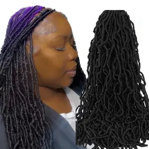Soft Crochet Locks Dread Loc Extentions 1B 24 inch Synthetic locks