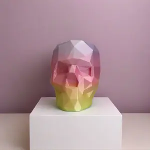 Skull Pen Holder Ombré - Durable Plastic with Unique Ombré Pattern for Organized Storage in Classrooms Offices and Home Ideal for Students Teachers and Professionals