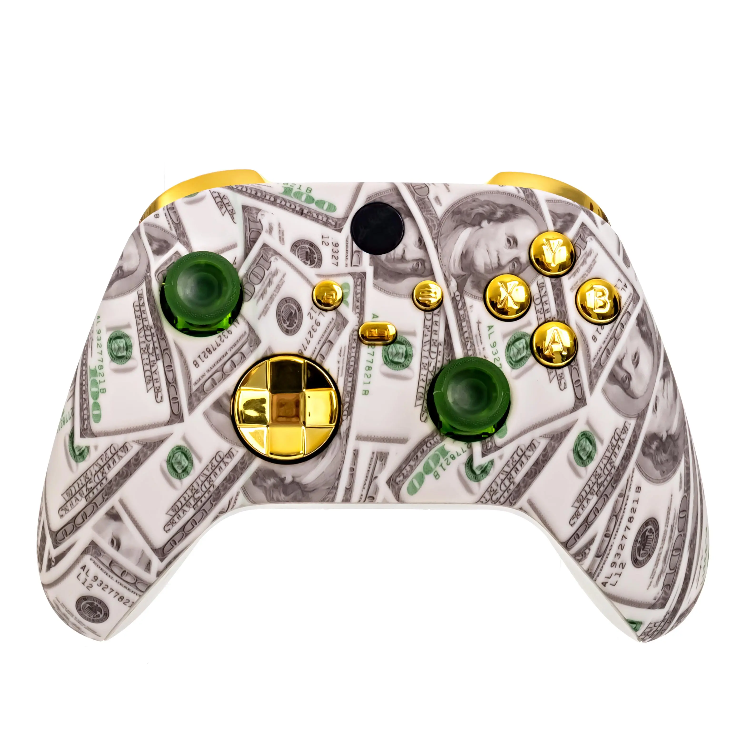 Crazy Controllerz Customz Series Custom Wireless Controller for Xbox One Series X S PC - Cash Money Design