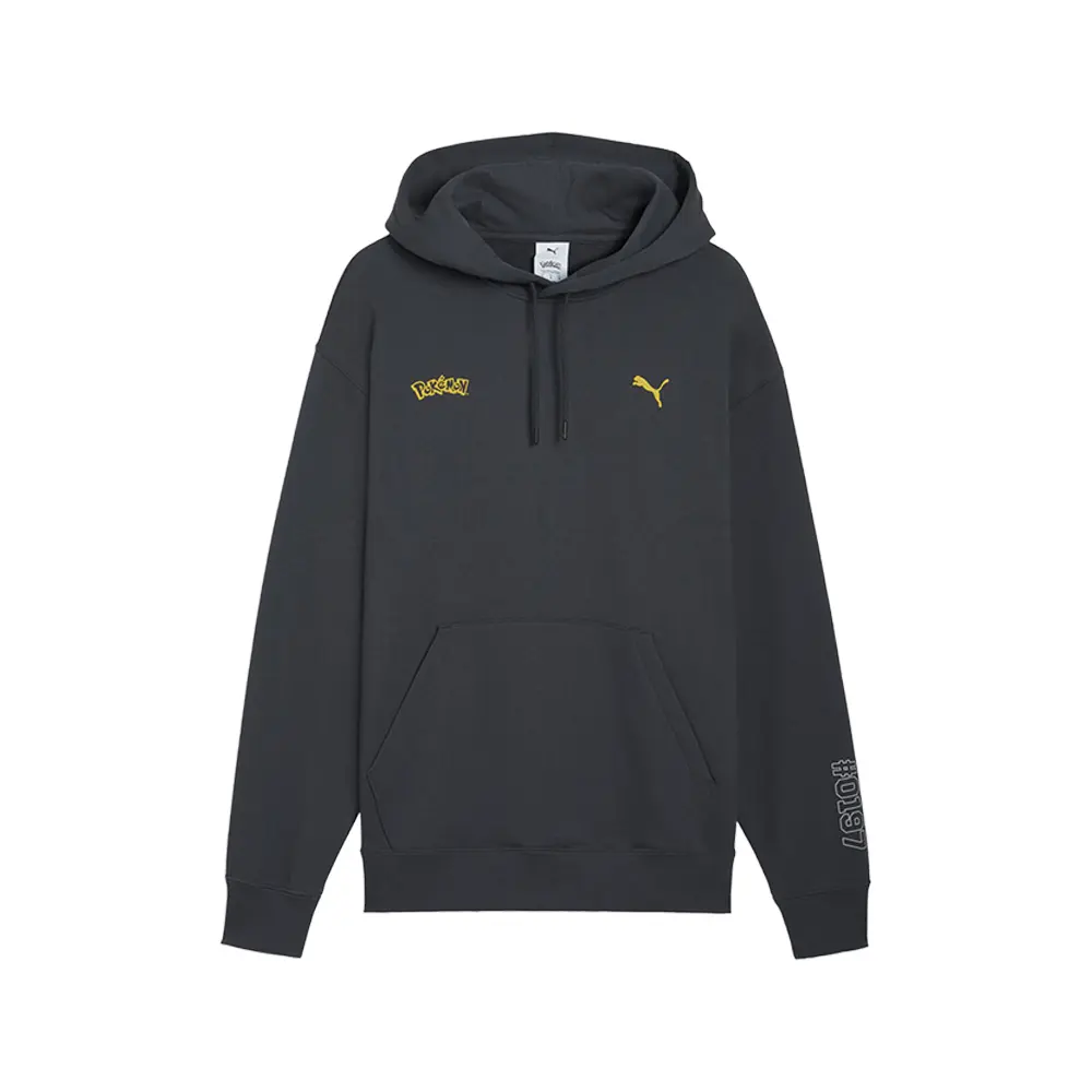 PUMA Mens Pokemon X Relaxed Graphic Hoodie Casual Outerwear Casual - Grey