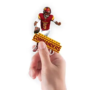 Jayden Daniels - 5 Minis (Mixed Sizes) - Official NFL - Washington Commanders - Reusable Vinyl Decals