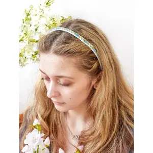 Tiny Meadow Flowers Skinny Headband