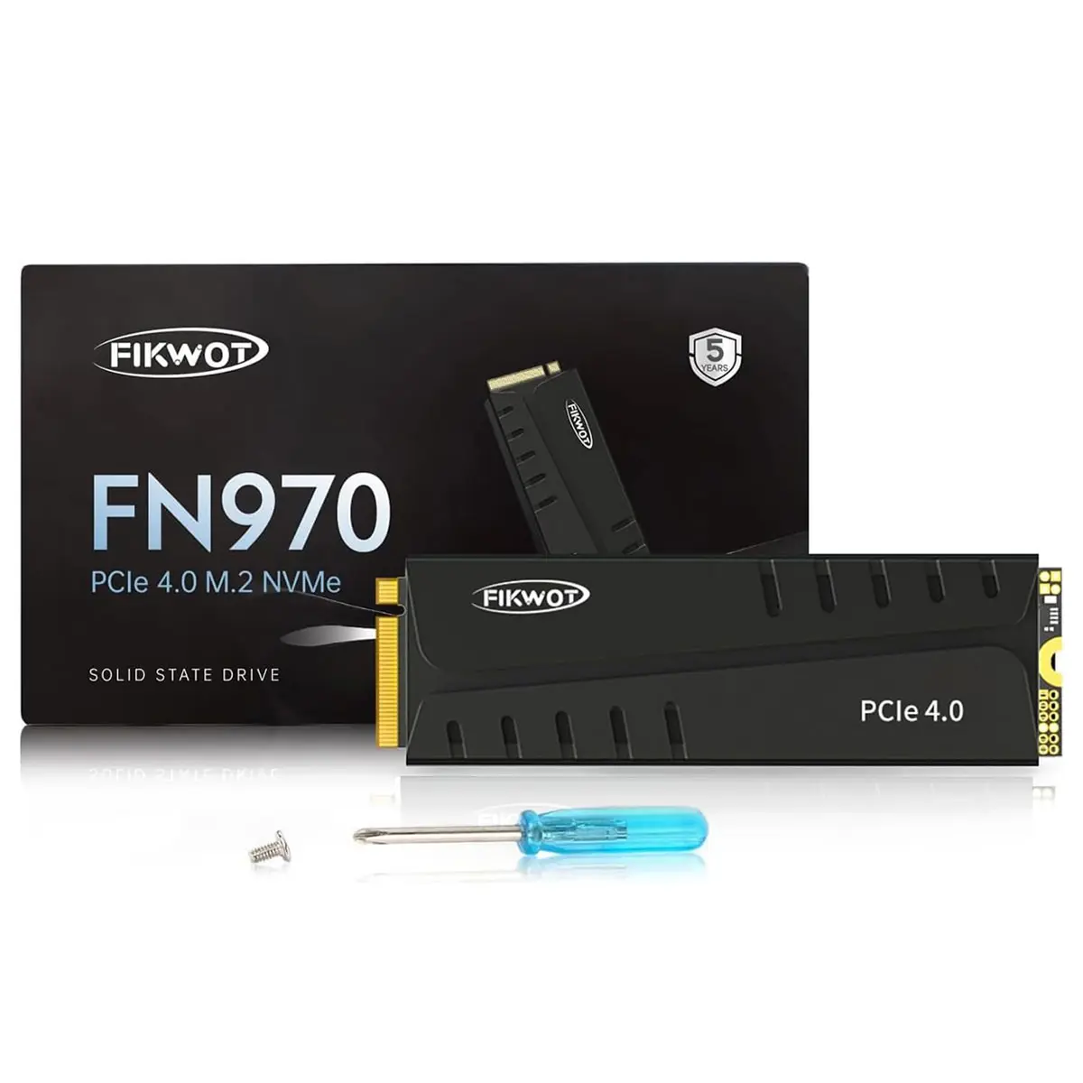FIKWOT Internal Gaming SSD, M.2 2280 PCIe Gen 4x4 NVMe 3D NAND