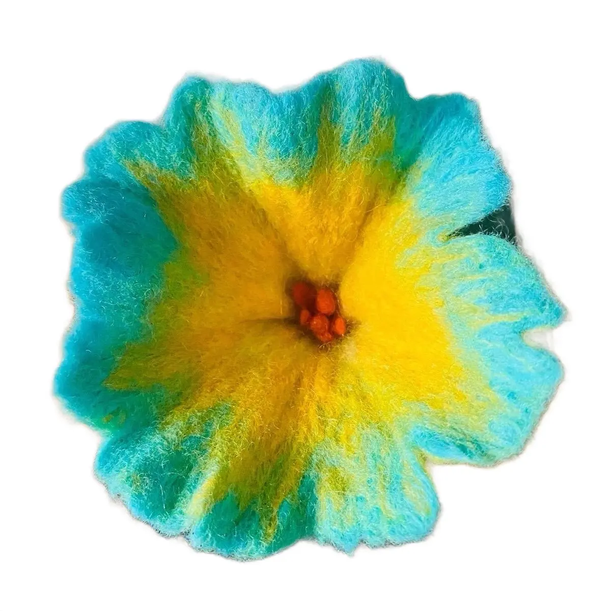 EASY Beginner KIT, Wool Felt Flower, Easy Wet Felting Kit, Easy craft kit for kids and adults, Useful as brooches, hair pins, decor, Felting