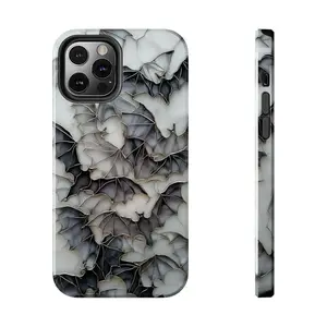 Spooky Bat Pattern Phone Case Halloween Compatible with iPhone X, 11, 12, 13, 14, 15, 16, 17